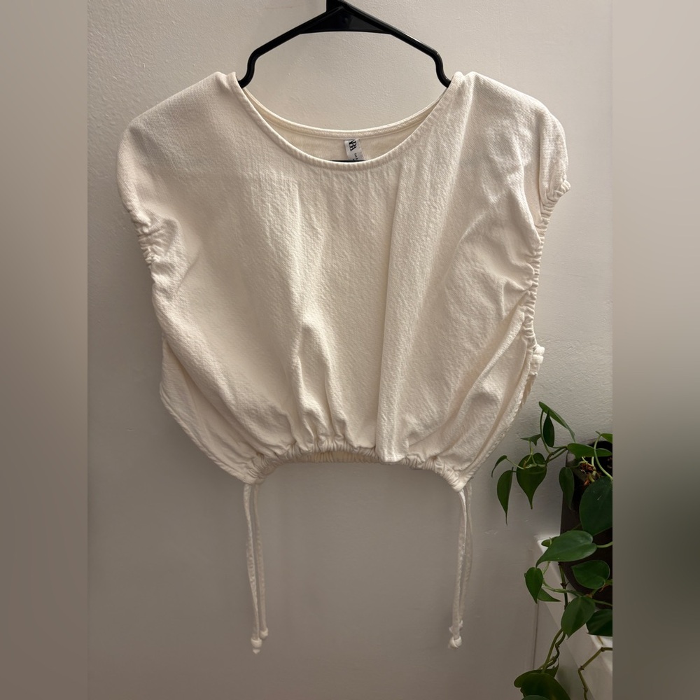 Zara Cream Crop Top